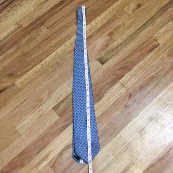 Claiborne, 100% silk, Blue/Yellow, Men’s Tie - Picture 5 of 11
